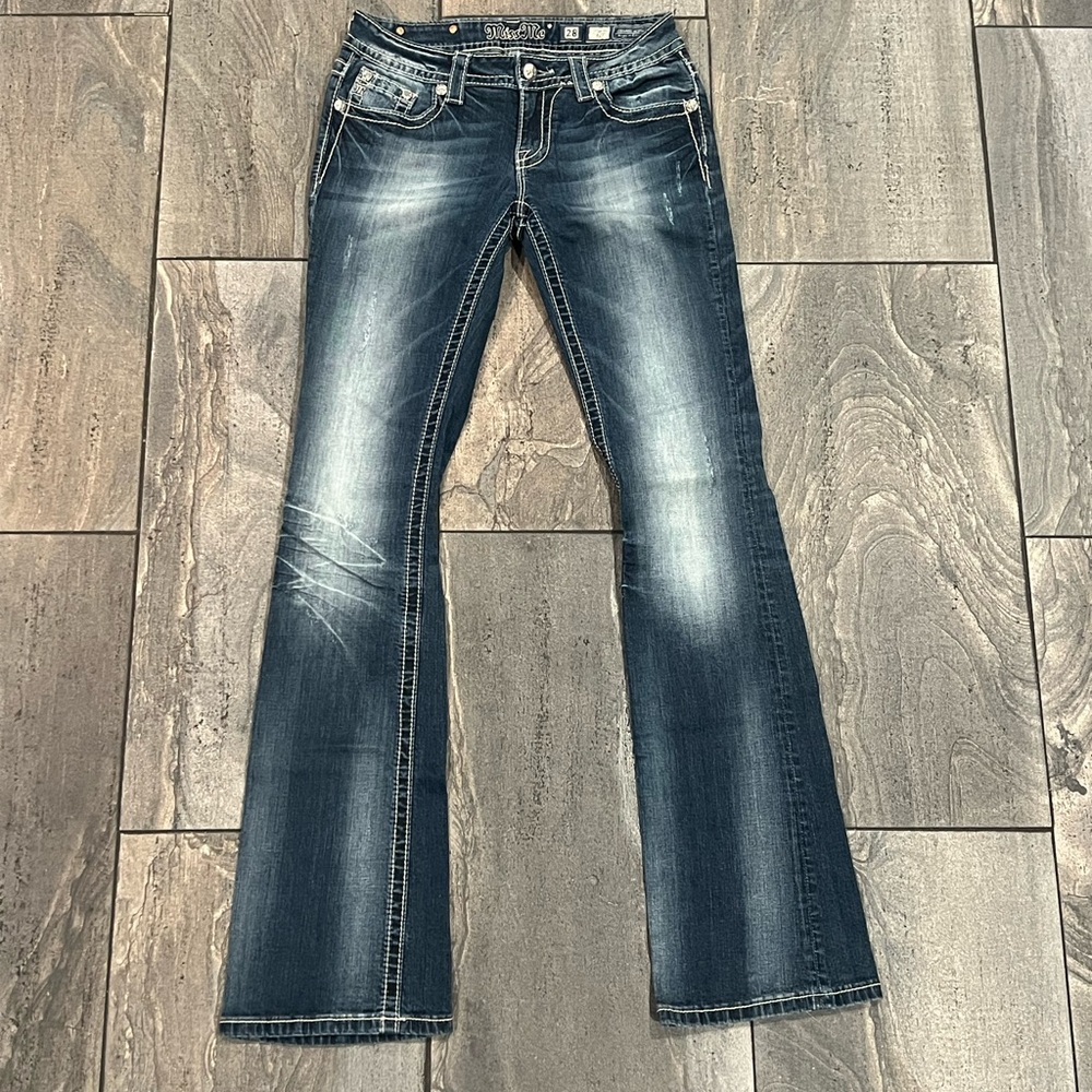 Miss Me Dark Blue Boot Cut Jeans
